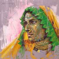 Hussain Chandio, 24 x 24 Inch, Acrylic on Canvas, Figurative Painting-AC-HC-206